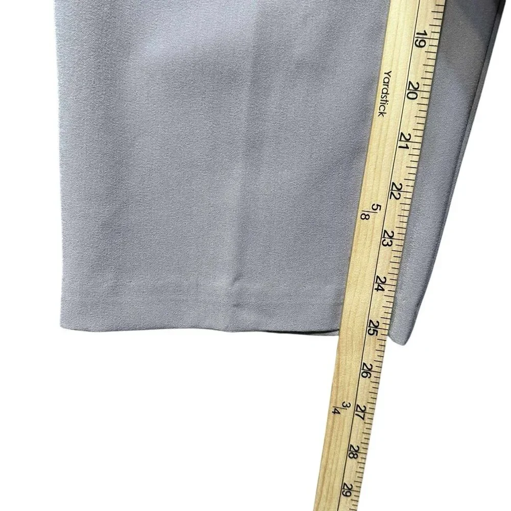 Viviana Womens Plus 18WP Stretch Pants Straight Gray Flatter Fit USA Made NWOT